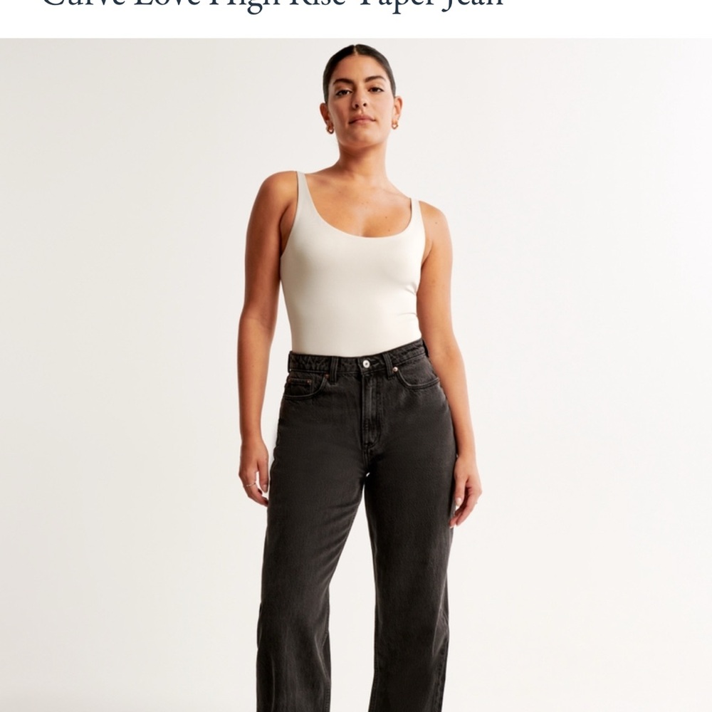 Abercrombie & Fitch Curve Love The Taper Jean High Rise